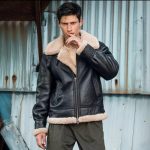 REAL LEATHER JACKET B3 BOMBER  AVIATOR RAF SHEEP SKIN PILOT FLYING  COAT JACKET