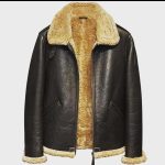 100% Genuine Leather jackets with shearling Fur - Image 3