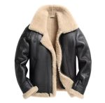 REAL LEATHER JACKET B3 BOMBER  AVIATOR RAF SHEEP SKIN PILOT FLYING  COAT JACKET - Image 3