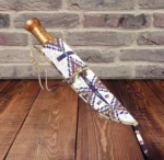 Handmade Traditional Beautiful Beaded Knife Cover Suede Leather Sheath SK05