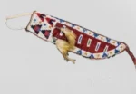 Handmade Traditional Beautiful Beaded Knife Cover Suede Leather Sheath SK07