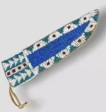Handmade Traditional Beautiful Beaded Knife Cover Suede Leather Sheath SK01