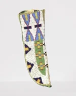 Handmade Traditional Beautiful Beaded Knife Cover Suede Leather Sheath SK06