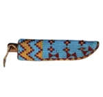 Handmade Traditional Beautiful Beaded Knife Cover Suede Leather Sheath SK11