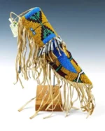 Handmade Traditional Beautiful Beaded Knife Cover Suede Leather Sheath SK26